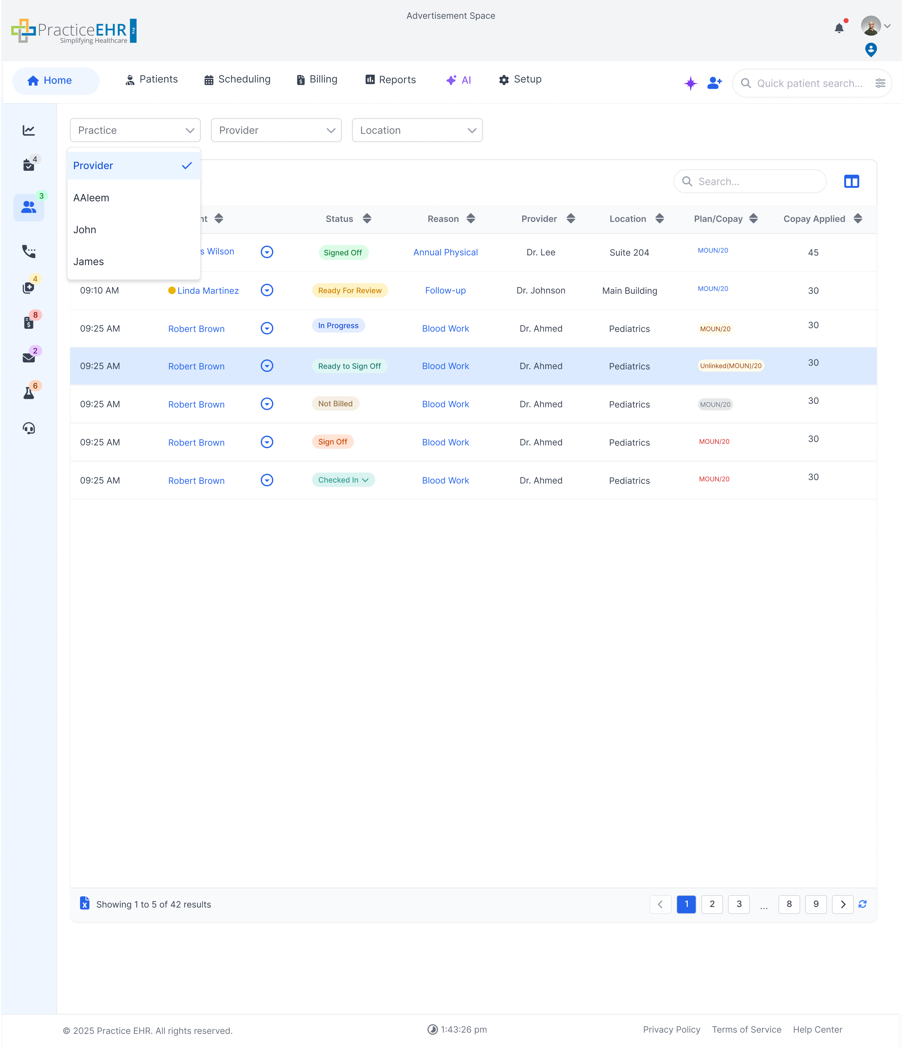 Home Grid Top Dropdown